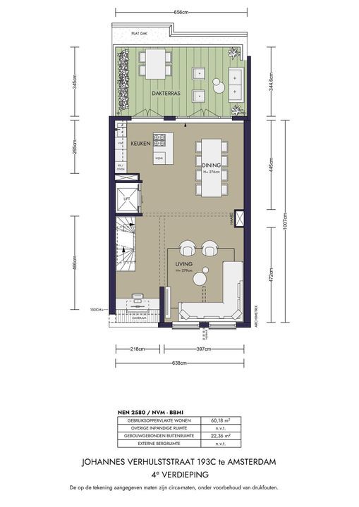 Johannes Verhulststraat 193 3, Amsterdam plattegrond-