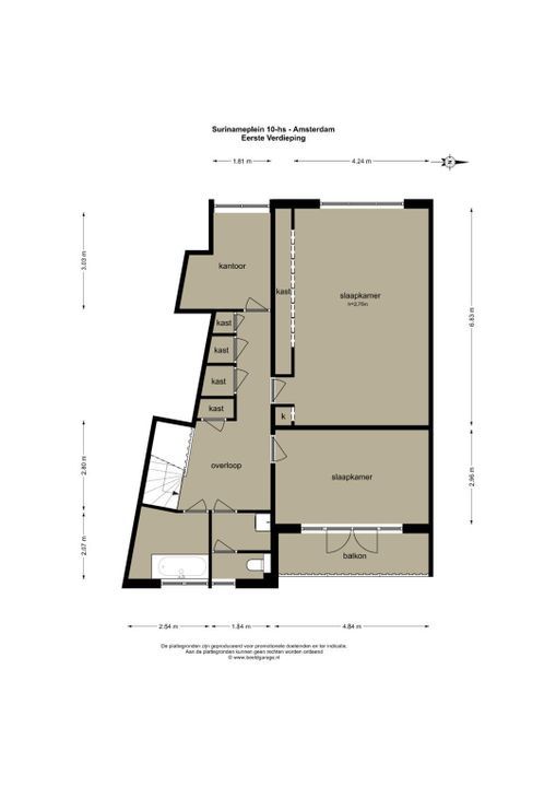 Surinameplein 10 H, Amsterdam plattegrond-