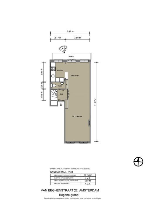 Van Eeghenstraat 22 H, Amsterdam plattegrond-