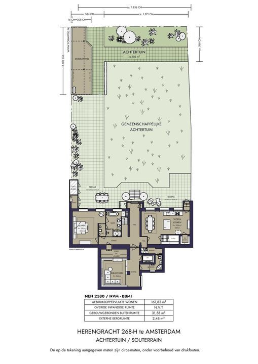 Herengracht 268 H, Amsterdam plattegrond-