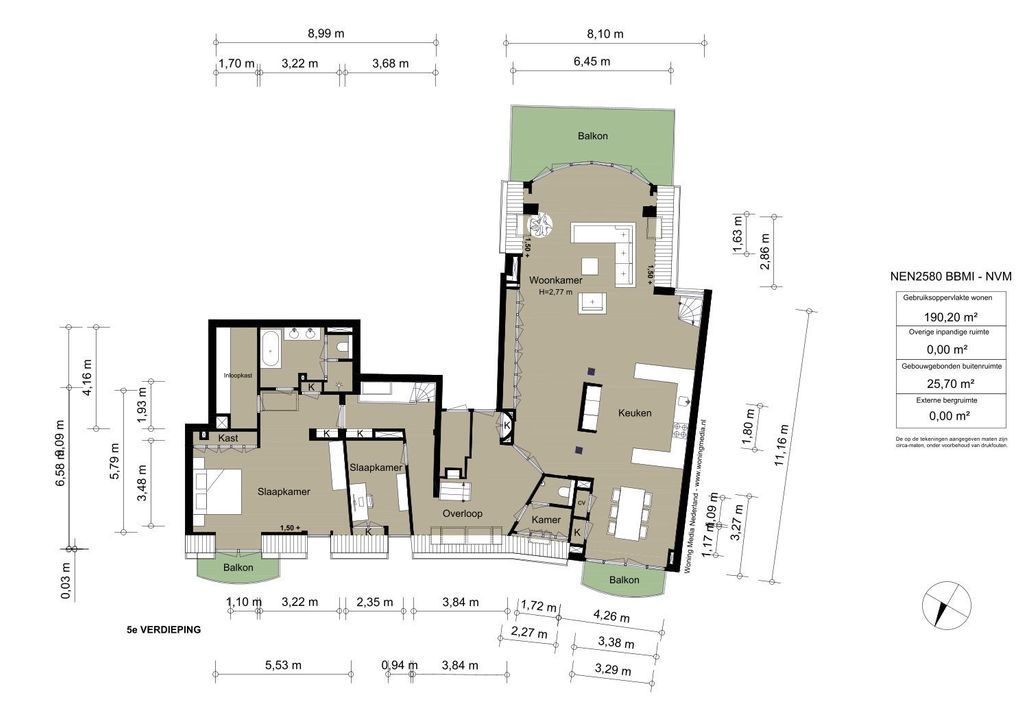 Van Eeghenstraat 206, Amsterdam plattegrond-