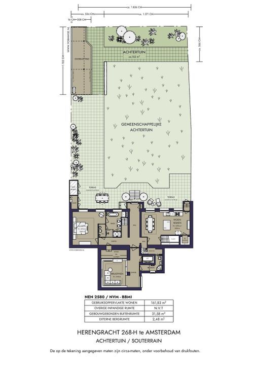 Herengracht 268 H, Amsterdam plattegrond-