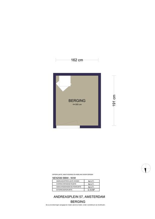 Andreasplein 57, Amsterdam plattegrond-