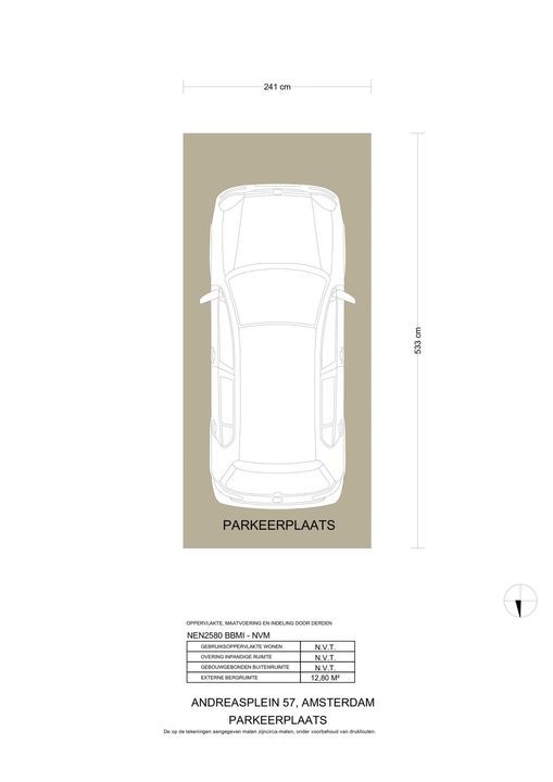 Andreasplein 57, Amsterdam plattegrond-