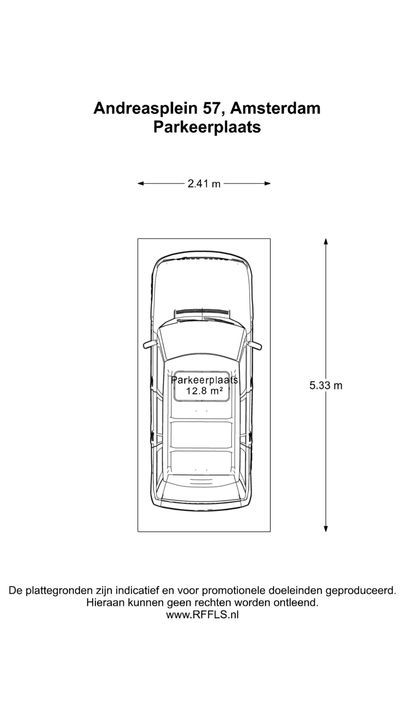 Andreasplein 57, Amsterdam plattegrond-