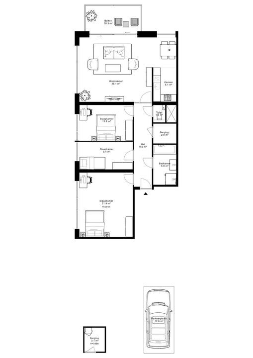 Andreasplein 57, Amsterdam plattegrond-