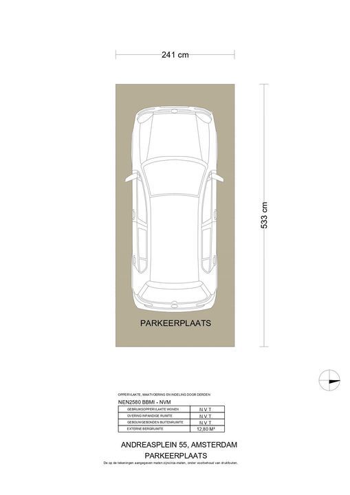 Andreasplein 55, Amsterdam plattegrond-