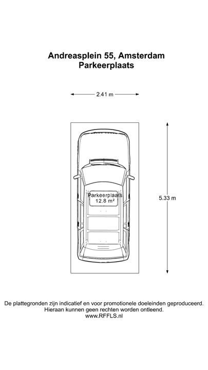Andreasplein 55, Amsterdam plattegrond-