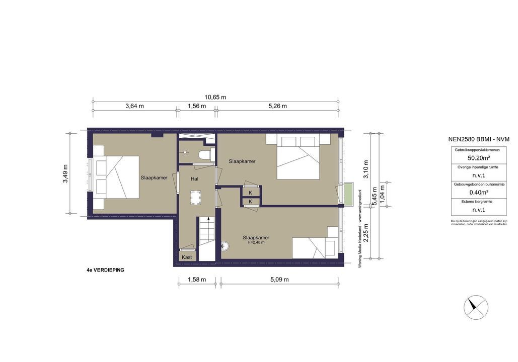 Stadionkade 16 3, Amsterdam plattegrond-