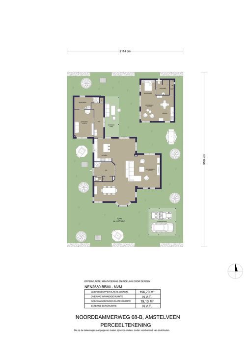 Noorddammerweg 68 B, Amstelveen plattegrond-