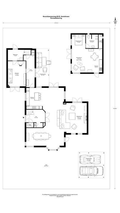 Noorddammerweg 68 B, Amstelveen plattegrond-