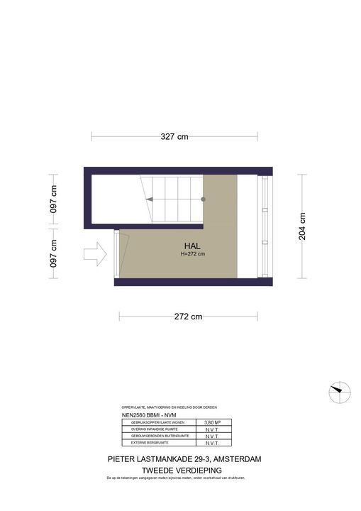 Pieter Lastmankade 29 3, Amsterdam plattegrond-