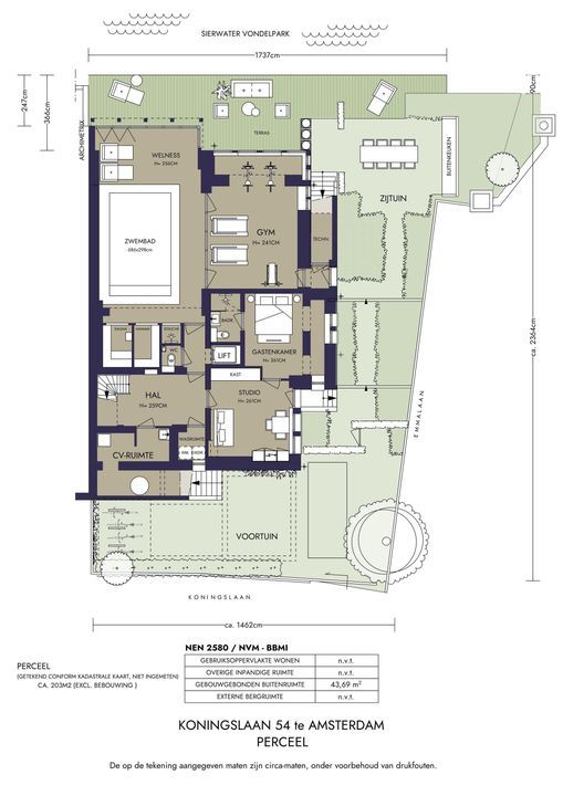 Koningslaan 54, Amsterdam plattegrond-