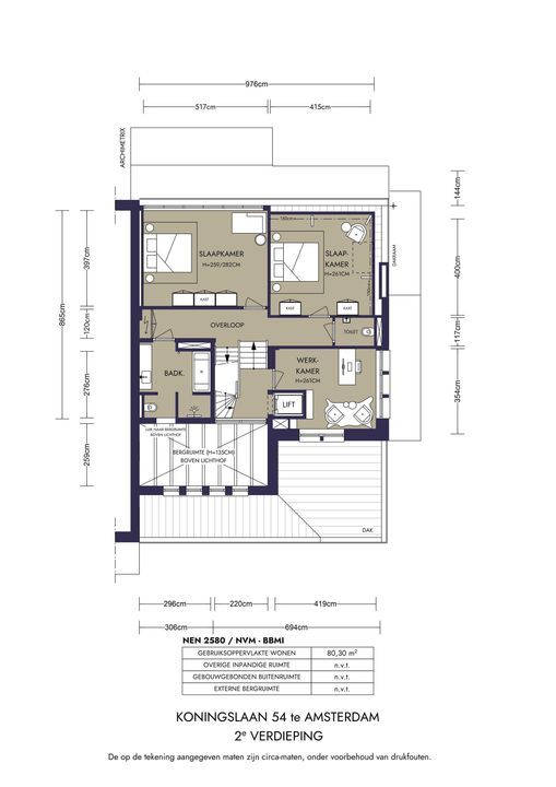 Koningslaan 54, Amsterdam plattegrond-