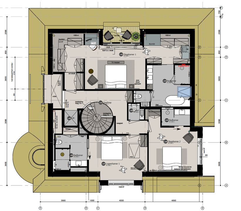 Amsteldijk Noord 104 B, Amstelveen plattegrond-