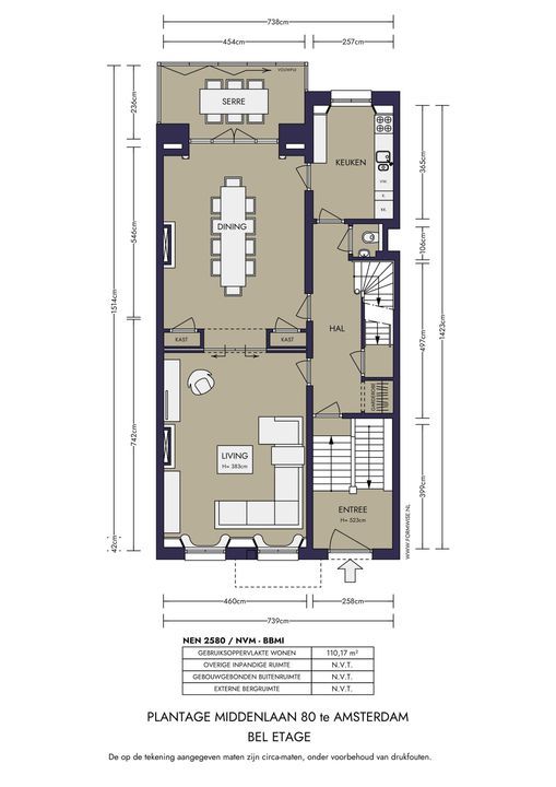 Plantage Middenlaan 80, Amsterdam plattegrond-