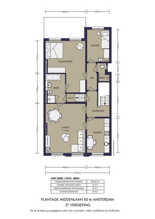 Plantage Middenlaan 80, Amsterdam plattegrond-
