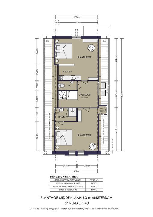 Plantage Middenlaan 80, Amsterdam plattegrond-