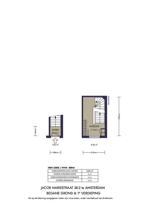 Jacob Marisstraat 38 2, Amsterdam plattegrond-