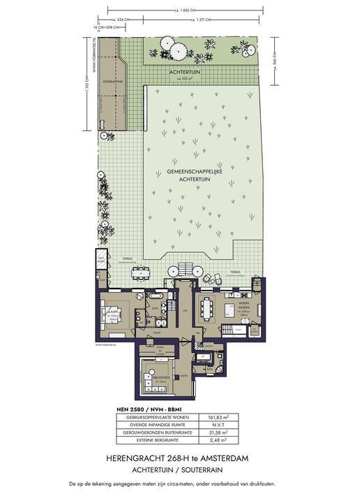 Herengracht 268 H, Amsterdam plattegrond-