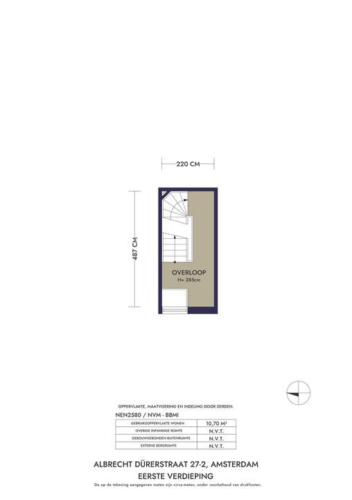 Albrecht Dürerstraat 27 2, Amsterdam plattegrond-