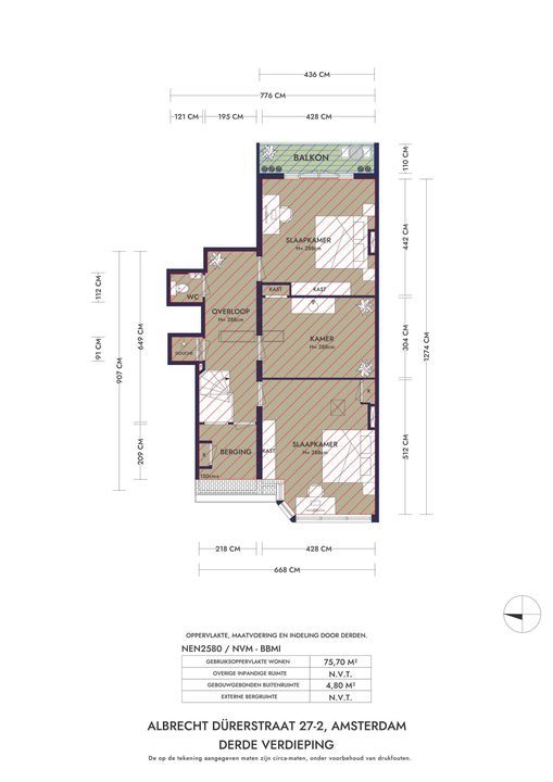 Albrecht Dürerstraat 27 2, Amsterdam plattegrond-