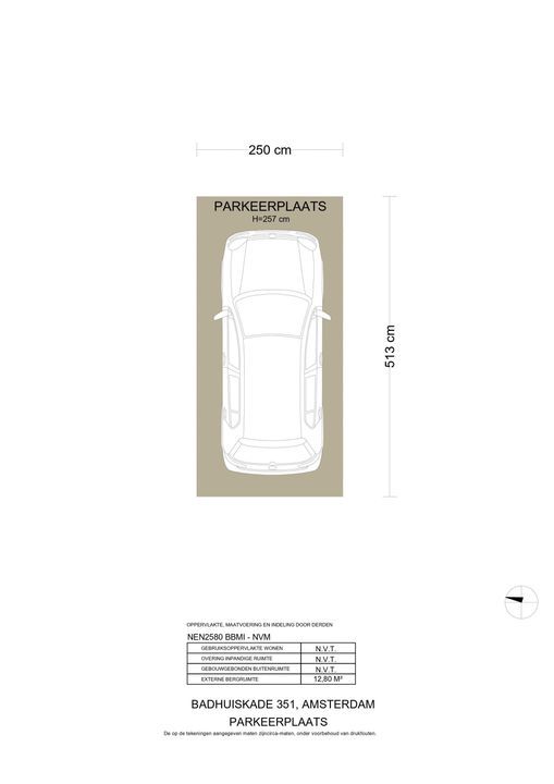 Badhuiskade 351, Amsterdam plattegrond-