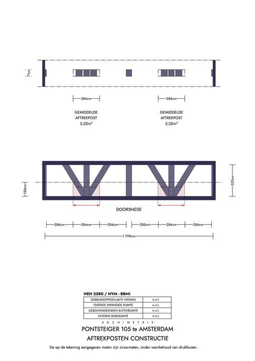 Pontsteiger 105, Amsterdam plattegrond-