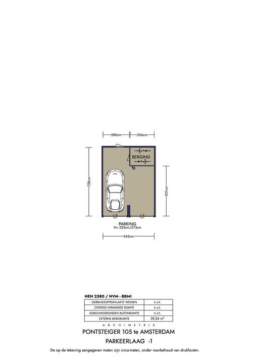Pontsteiger 105, Amsterdam plattegrond-