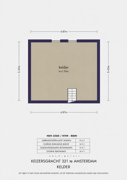 Keizersgracht 321, Amsterdam plattegrond-
