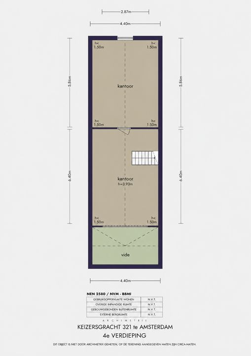 Keizersgracht 321, Amsterdam plattegrond-