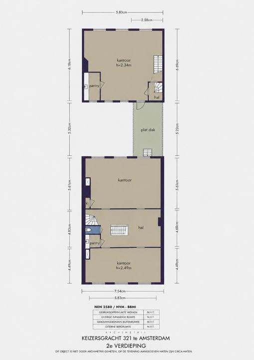 Keizersgracht 321, Amsterdam plattegrond-