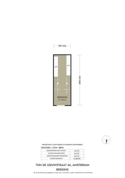 Ton de Leeuwstraat 46, Amsterdam plattegrond-