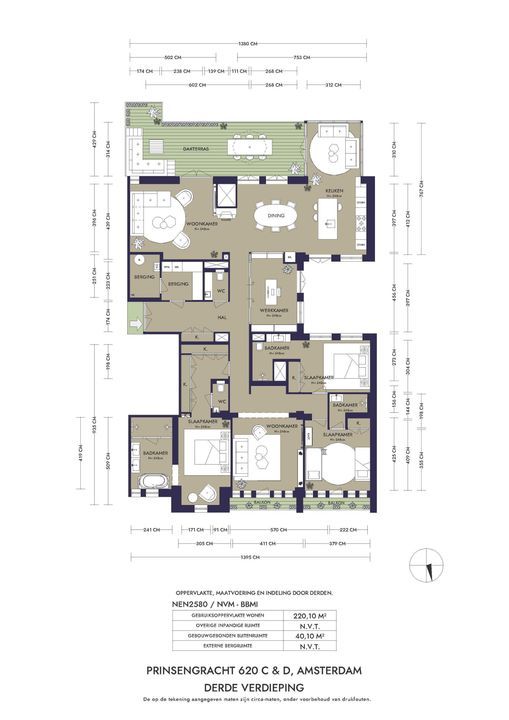 Prinsengracht 620 C, Amsterdam plattegrond-
