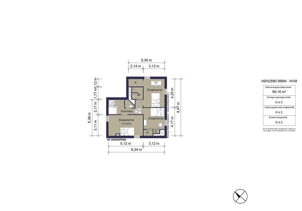 Nienhuis Ruijskade 1, Muiderberg plattegrond-