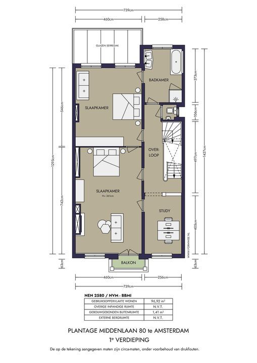 Plantage Middenlaan 80, Amsterdam plattegrond-
