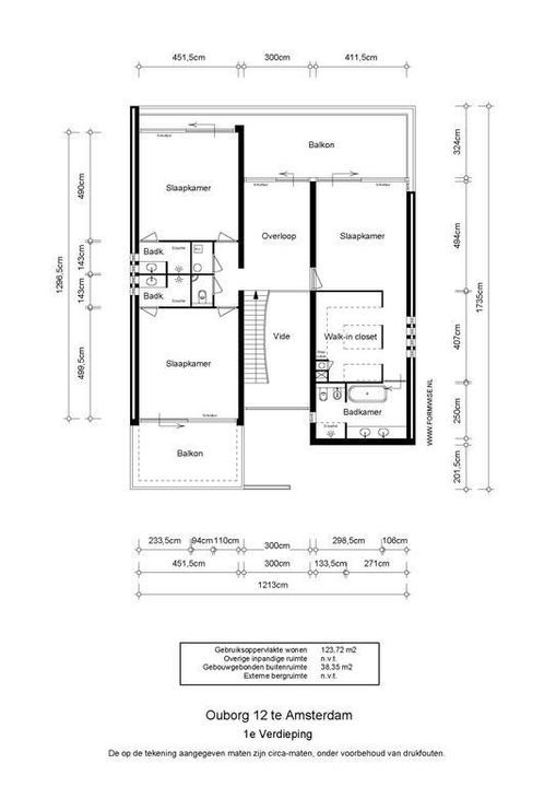 Ouborg 12, Amsterdam plattegrond-