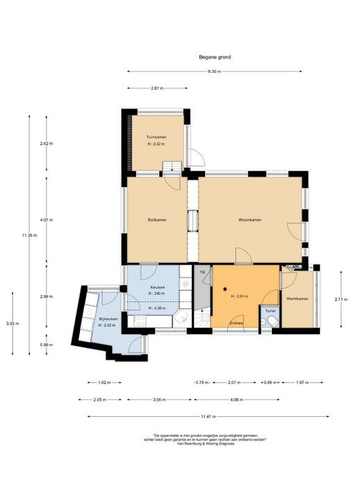 Teding van Berkhoutlaan 45, Aerdenhout plattegrond-
