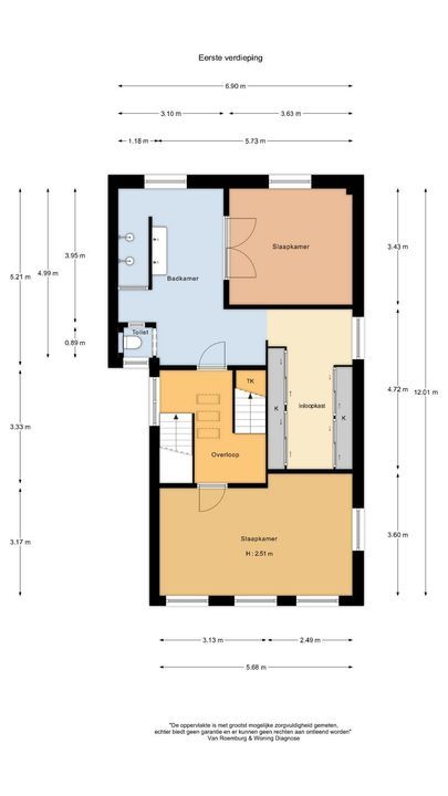 Oude Prinsweg 19, Bergen (nh) plattegrond-