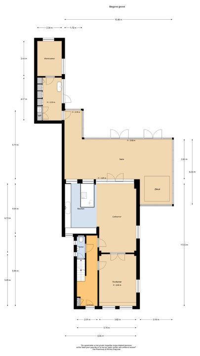 Oude Prinsweg 19, Bergen (nh) plattegrond-