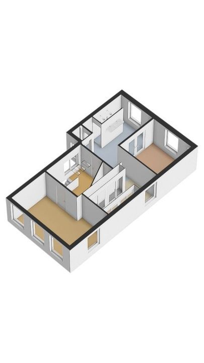 Oude Prinsweg 19, Bergen (nh) plattegrond-