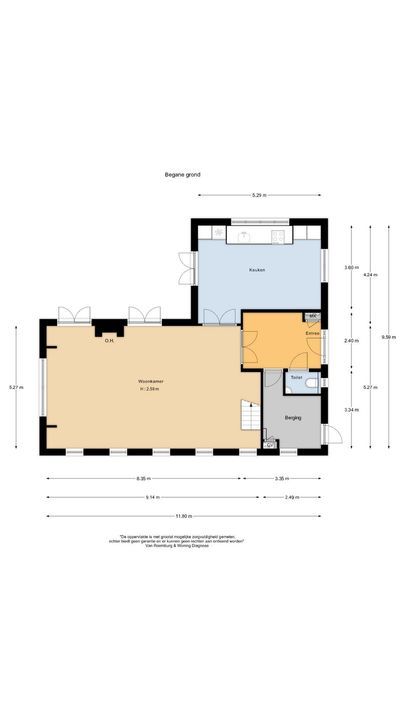 Bloemendaalseweg 177, Overveen plattegrond-