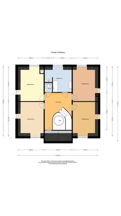Waterstaete 2, Zwaanshoek plattegrond-