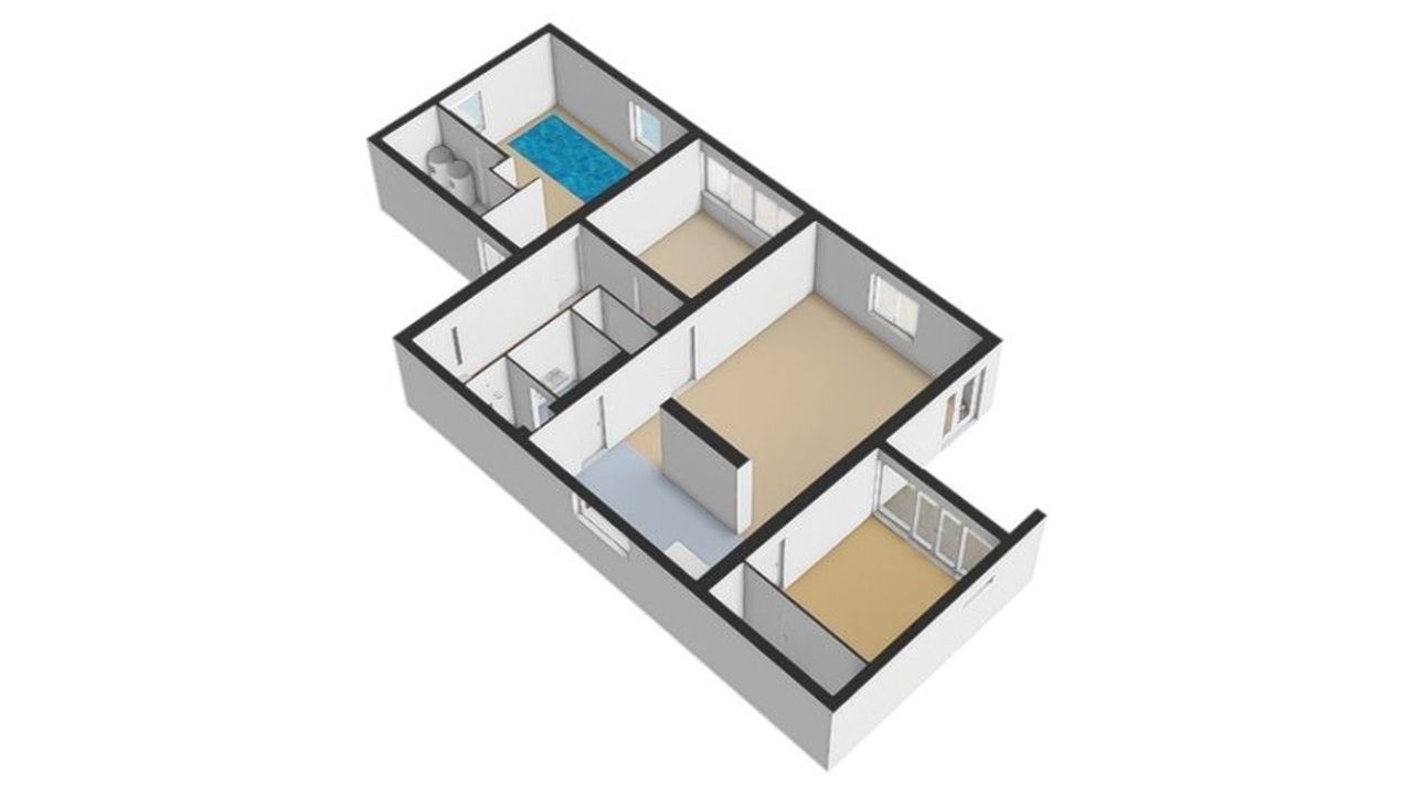 Doolhof 9, Oudeschild plattegrond-