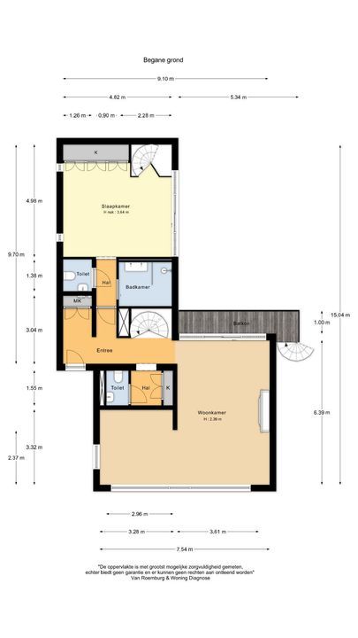 Zandvoortselaan 210, Bentveld plattegrond-