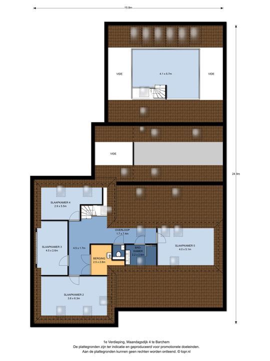 Maandagsdijk 4, Barchem plattegrond-