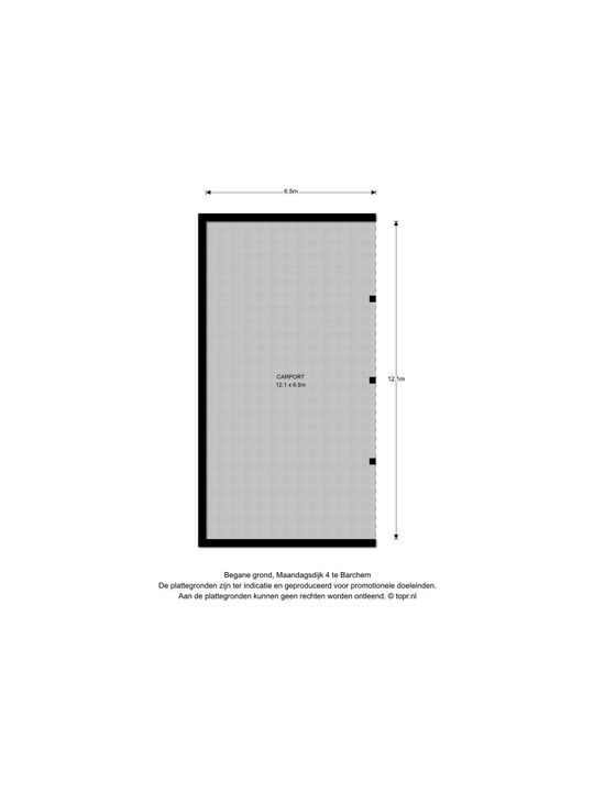 Maandagsdijk 4, Barchem plattegrond-