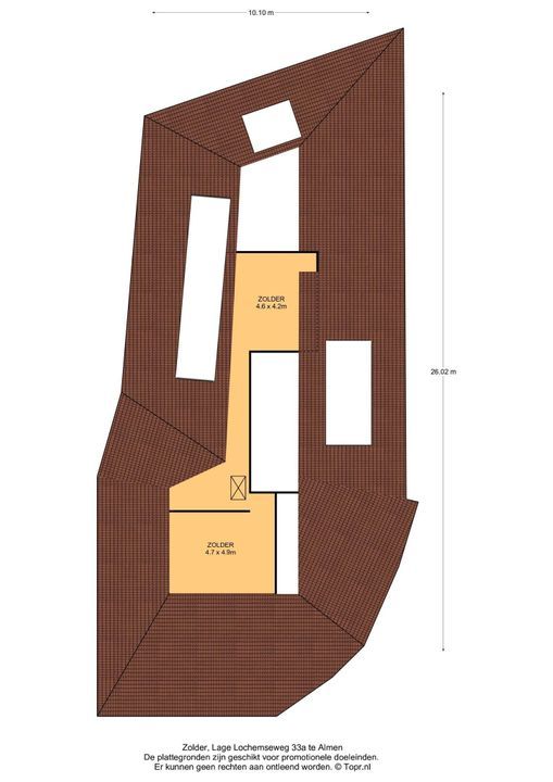 Lage Lochemseweg 33 a, Almen plattegrond-