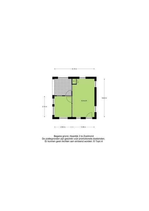 Haardijk 3, Zoelmond plattegrond-