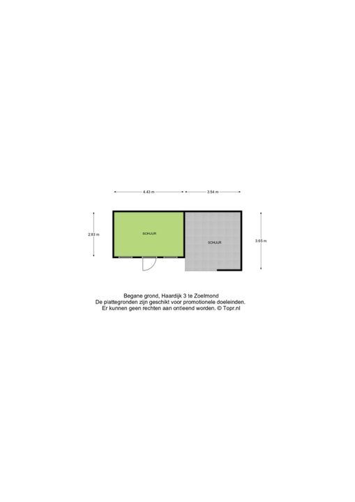 Haardijk 3, Zoelmond plattegrond-